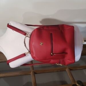 EC red adjustable Backpack/bag nwt